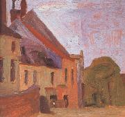 Egon Schiele Houses on the Town Square in Klosterneu-burg (mk12) oil painting picture wholesale